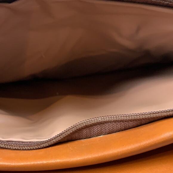 Vintage 80s unbranded burnt sienna shoulder bag - Picture 11 of 12